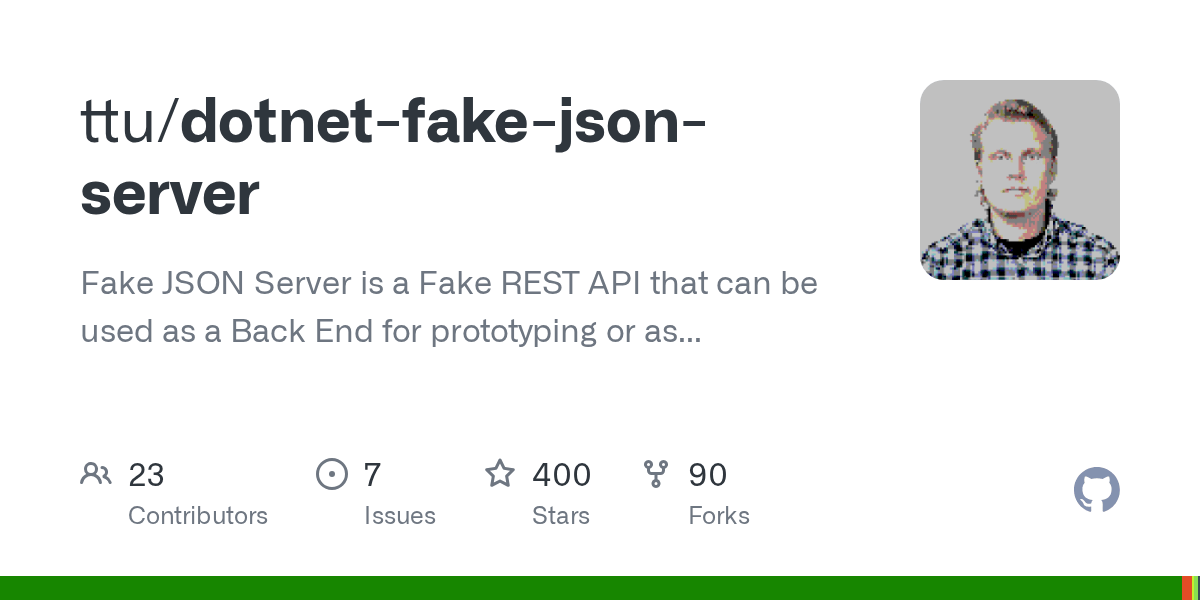 GitHub Fake JSON Server is a Fake REST