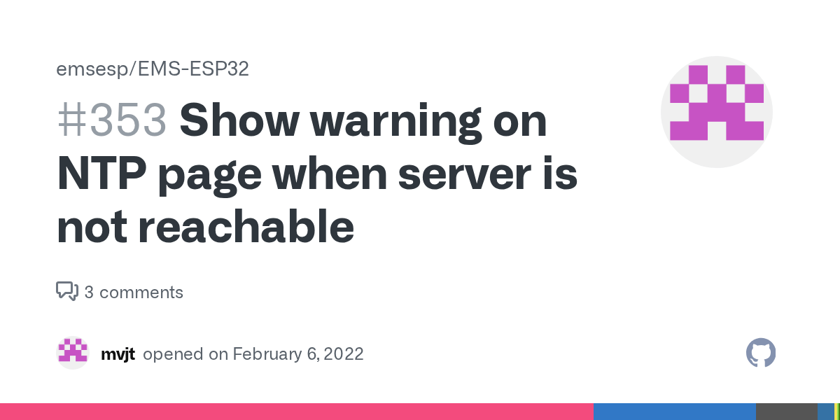Show warning on NTP page when server is not reachable · Issue 353