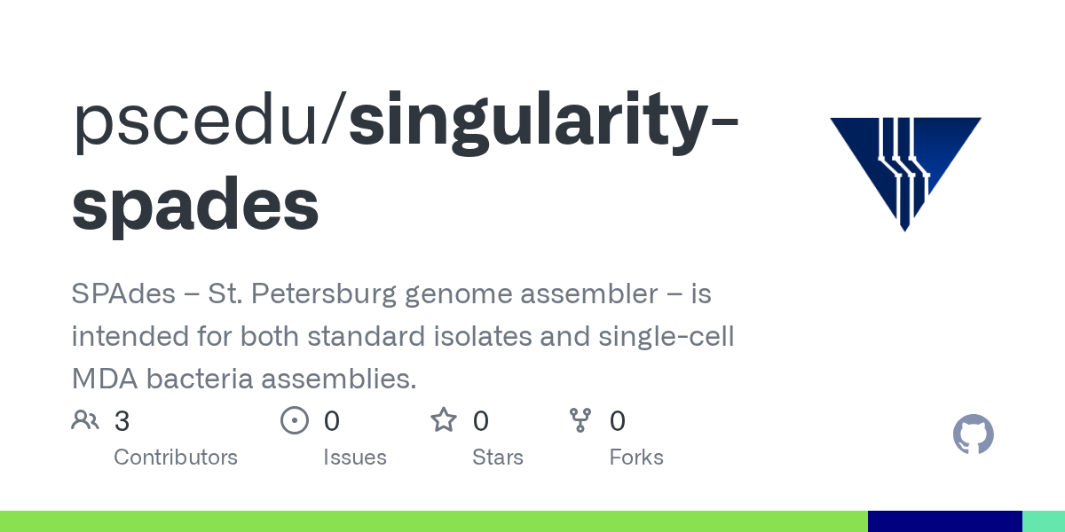 GitHub pscedu/singularityspades SPAdes St. Petersburg genome assembler is intended for