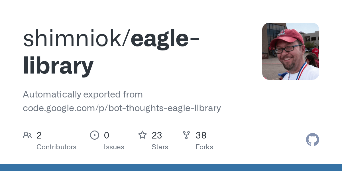 eaglelibrary/bt_conjstxh.lbr at main · shimniok/eaglelibrary · GitHub