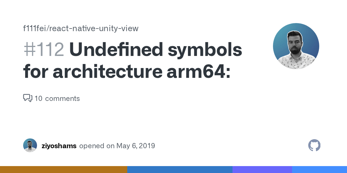 Undefined symbols for architecture arm64 · Issue 112 · f111fei/reactnativeunityview · GitHub