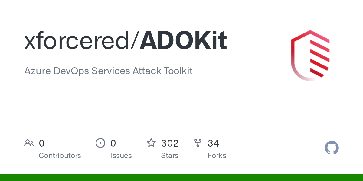 GitHub xforcered/ADOKit Azure DevOps Services Attack Toolkit