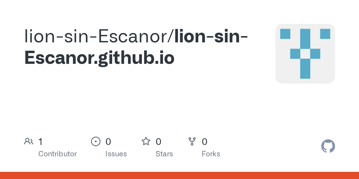 GitHub lionsinEscanor/lionsinEscanor.github.io