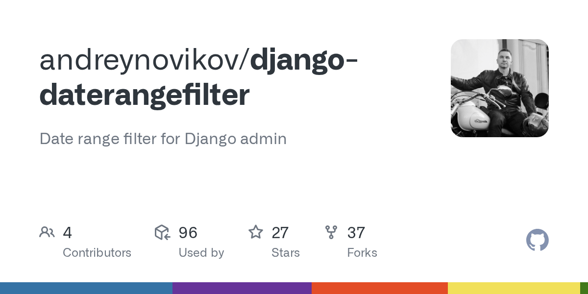 GitHub andreynovikov/djangodaterangefilter Date range filter for Django admin
