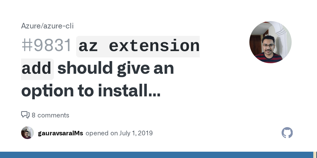 `az extension add` should give an option to install extension for all