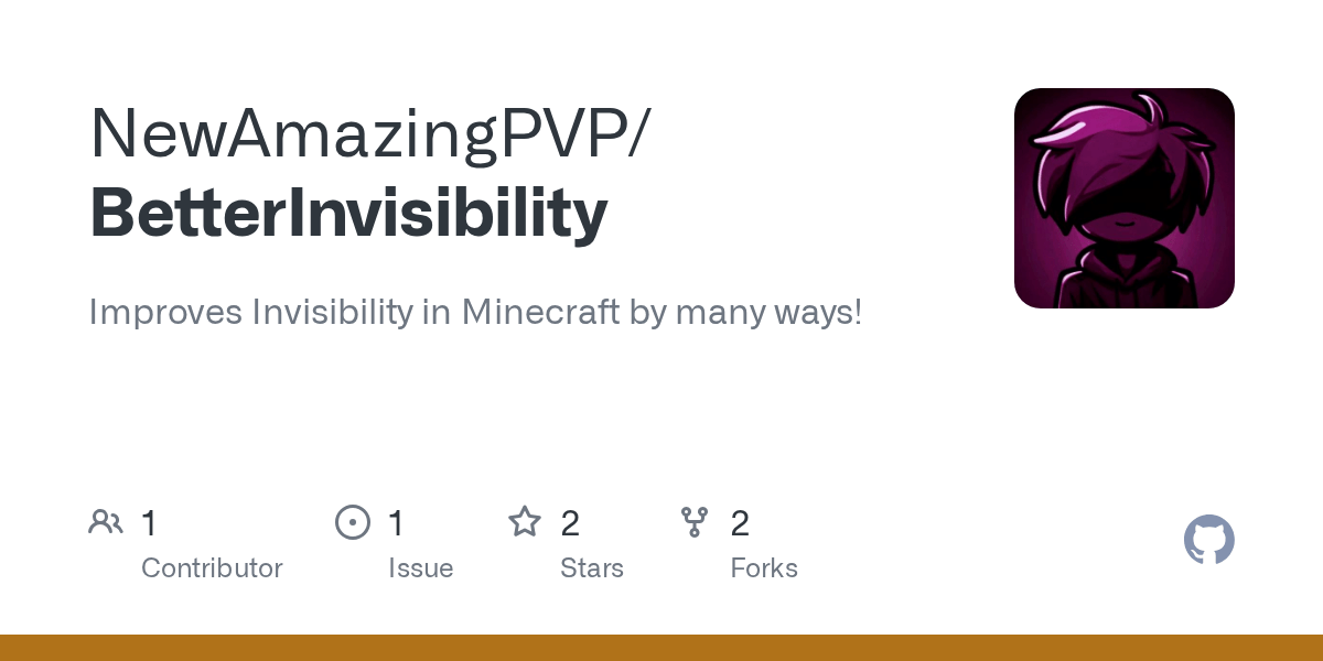 GitHub NewAmazingPVP/BetterInvisibility Improves Invisibility in