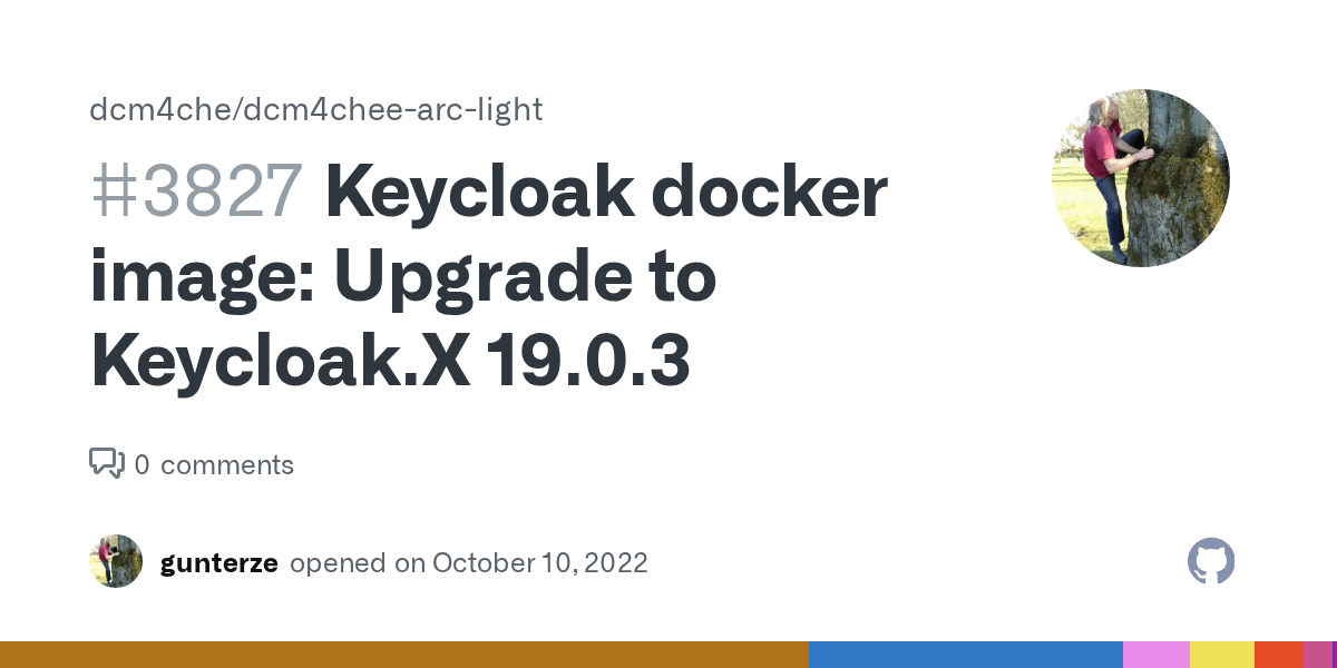 Keycloak docker image Upgrade to Keycloak.X 19.0.3 · Issue 3827