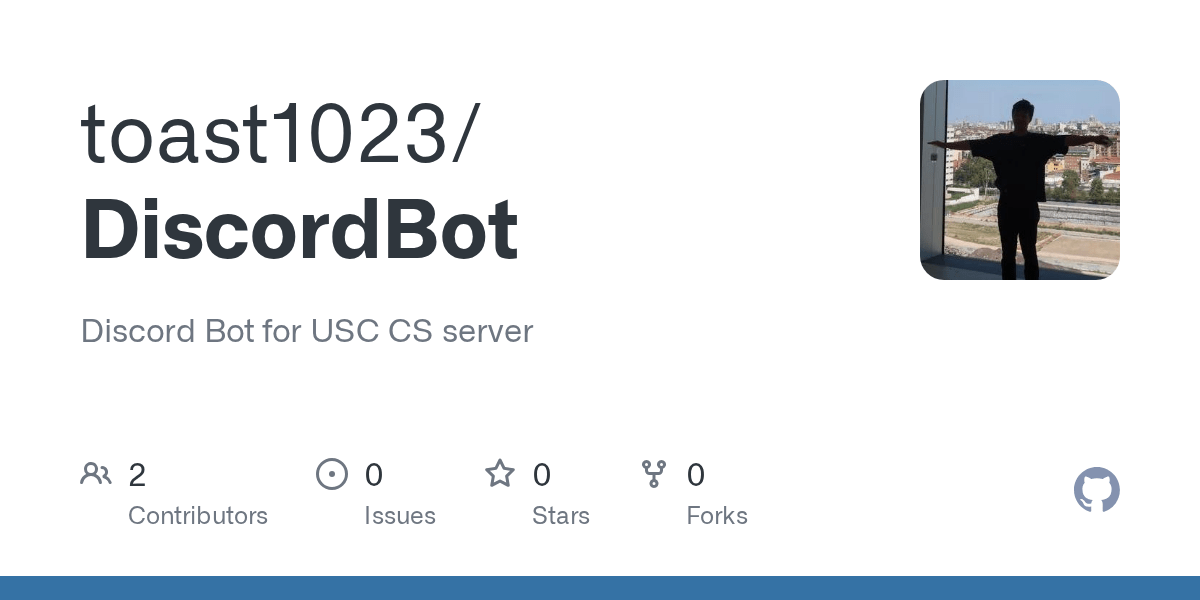 GitHub toast1023/DiscordBot Discord Bot for USC CS server