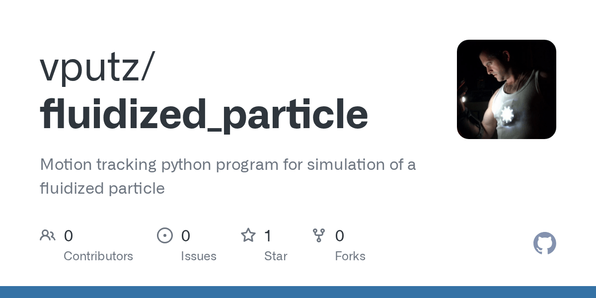 GitHub vputz/fluidized_particle Motion tracking python program for