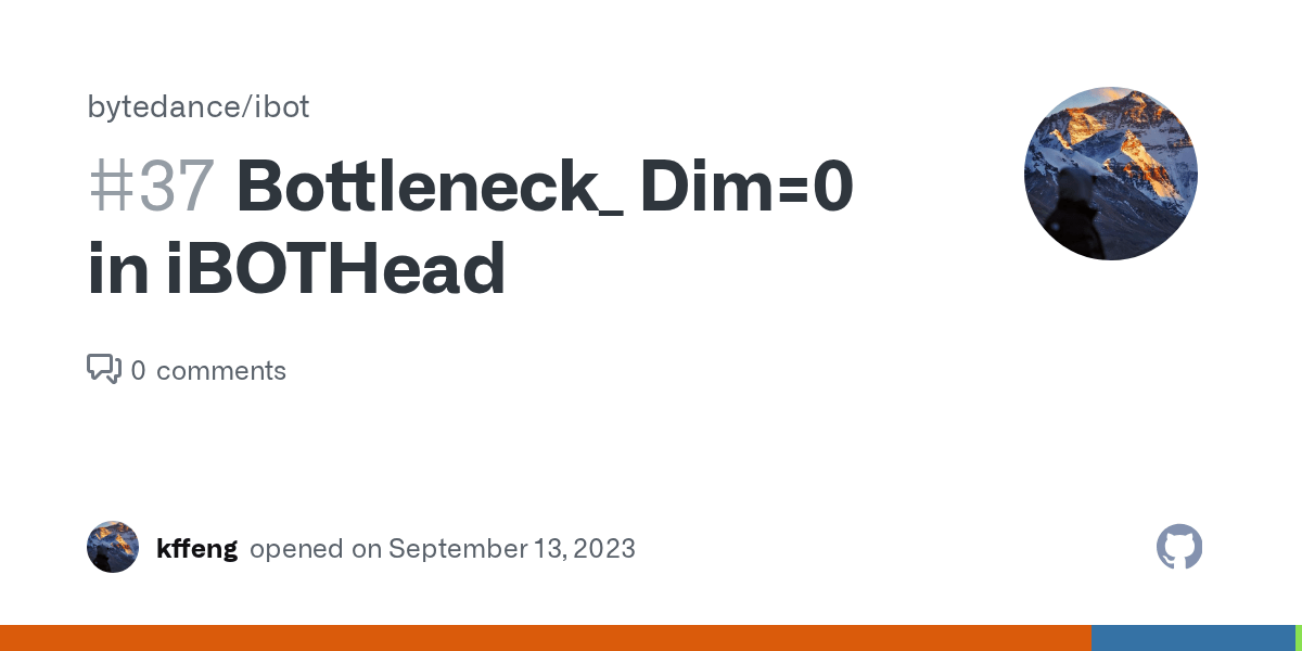 Bottleneck_ Dim=0 in iBOTHead · Issue 37 · bytedance/ibot · GitHub