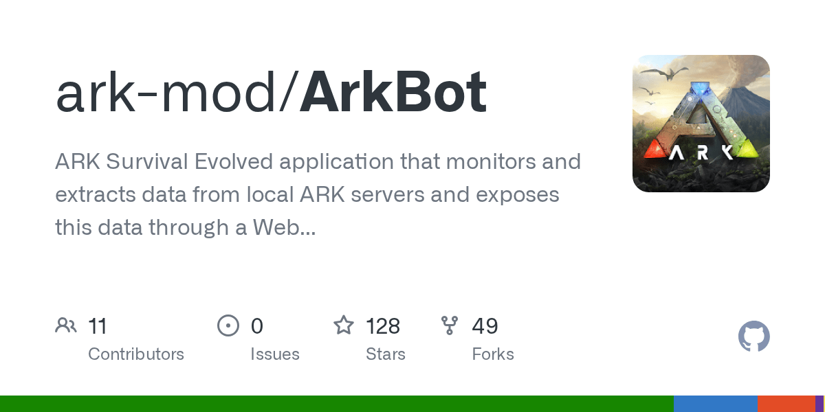GitHub arkmod/ArkBot ARK Survival Evolved application that monitors