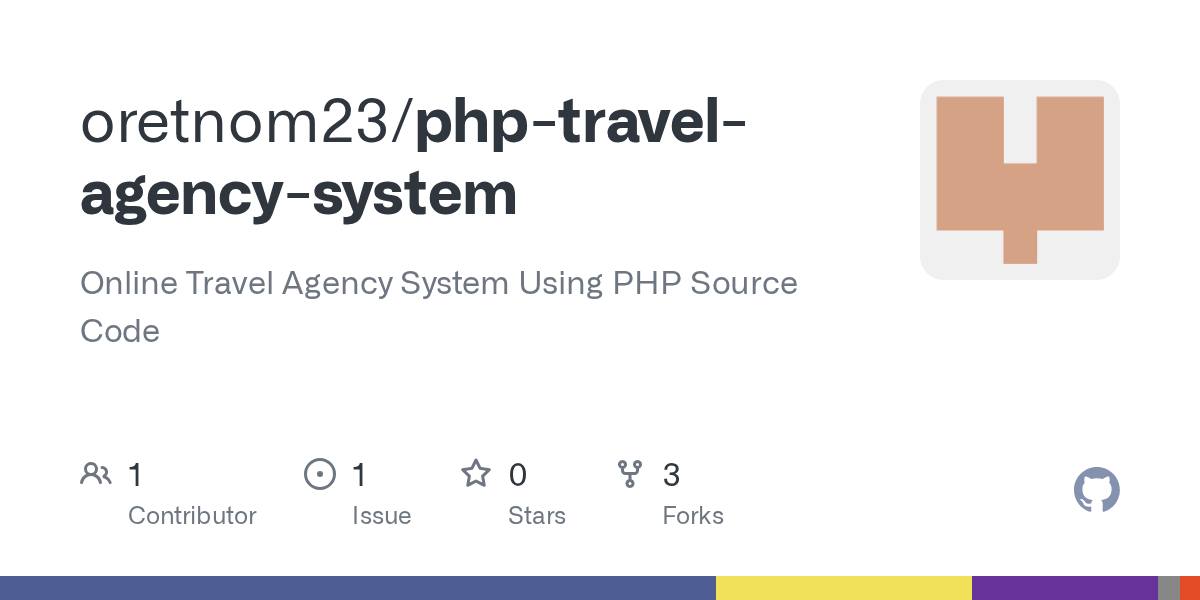 GitHub oretnom23/phptravelagencysystem Online Travel Agency
