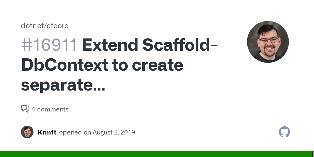 Extend ScaffoldDbContext to create separate EntityTypeBuilders · Issue