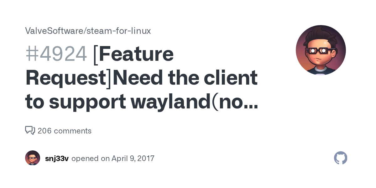 [Feature Request]Need the client to support wayland(not through