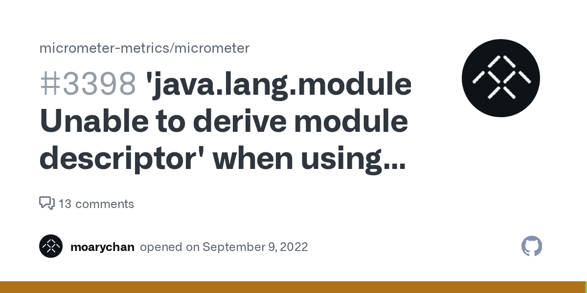 'java.lang.module.FindException Unable to derive module descriptor' when using module path with
