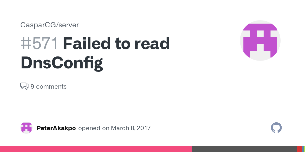 Failed to read DnsConfig · Issue 571 · CasparCG/server · GitHub