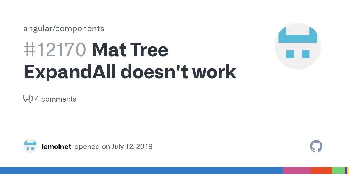 Mat Tree ExpandAll doesn't work · Issue 12170 ·