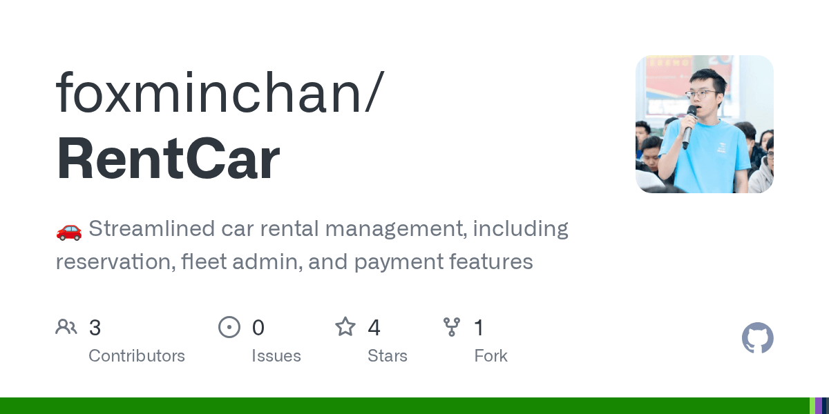 GitHub foxminchan/RentCar 🚗 Streamlined car rental management