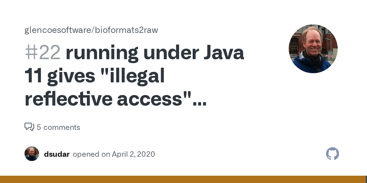 running under Java 11 gives "illegal reflective access" warnings