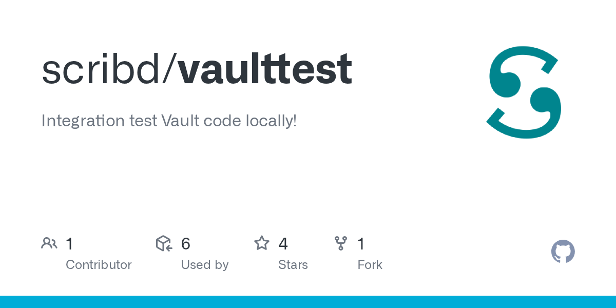 GitHub scribd/vaulttest Integration test Vault code locally!
