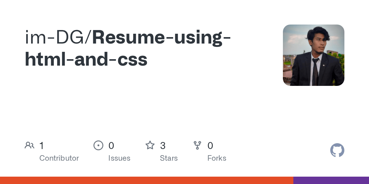 Resumeusinghtmlandcss/resume.html at main · imDG/Resumeusinghtml