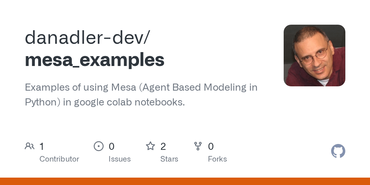 GitHub danadlerdev/mesa_examples Examples of using Mesa (Agent