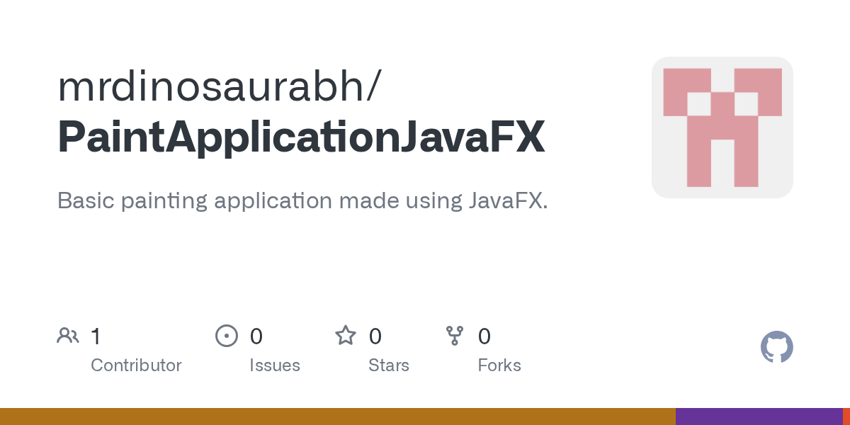 GitHub mrdinosaurabh/PaintApplicationJavaFX Basic painting