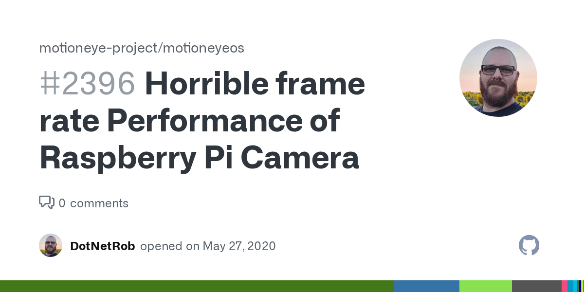 Horrible frame rate Performance of Raspberry Pi Camera · Issue 2396