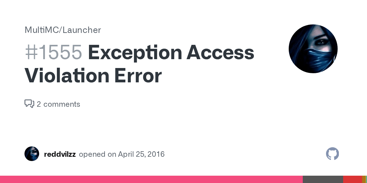 Exception Access Violation Error · Issue 1555 · MultiMC/Launcher · GitHub