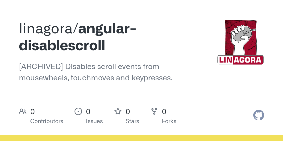 GitHub linagora/angulardisablescroll [ARCHIVED] Disables scroll