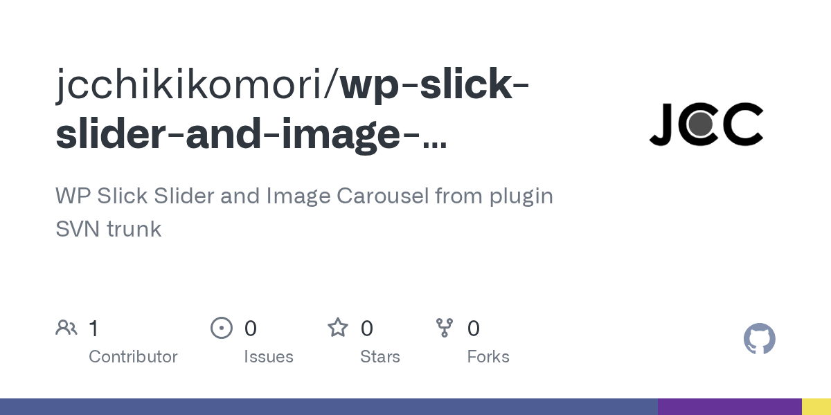GitHub jcchikikomori/wpslicksliderandimagecarousel WP Slick