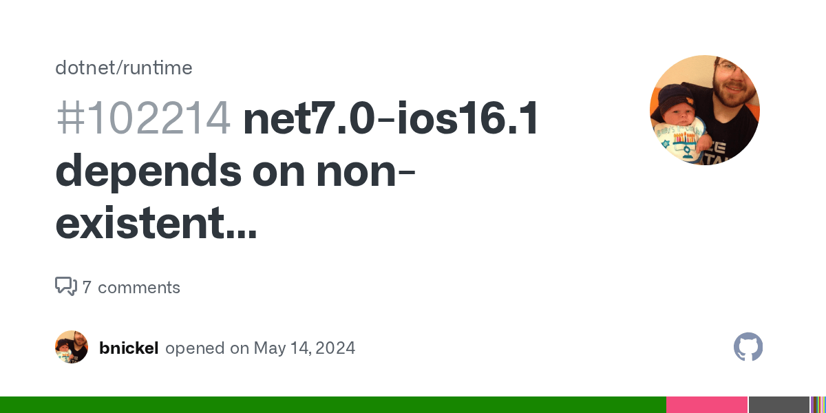 net7.0ios16.1 depends on nonexistent 7.0
