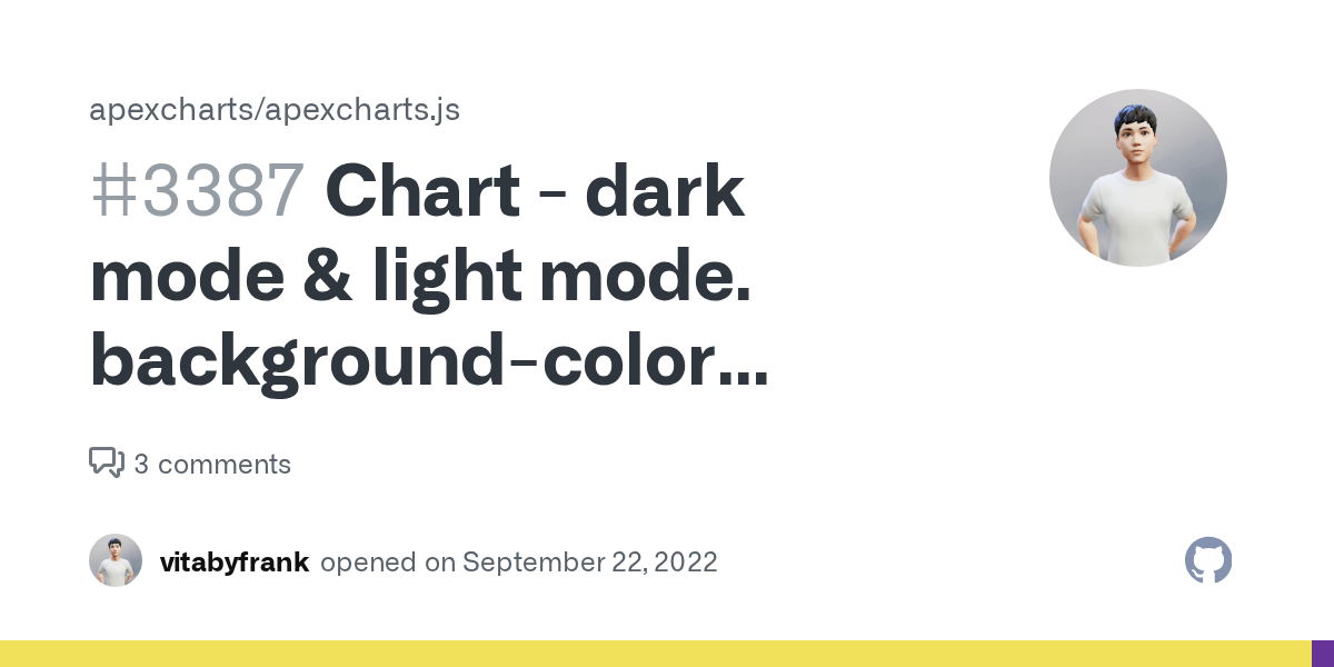 Chart dark mode & light mode. backgroundcolor doesn't change
