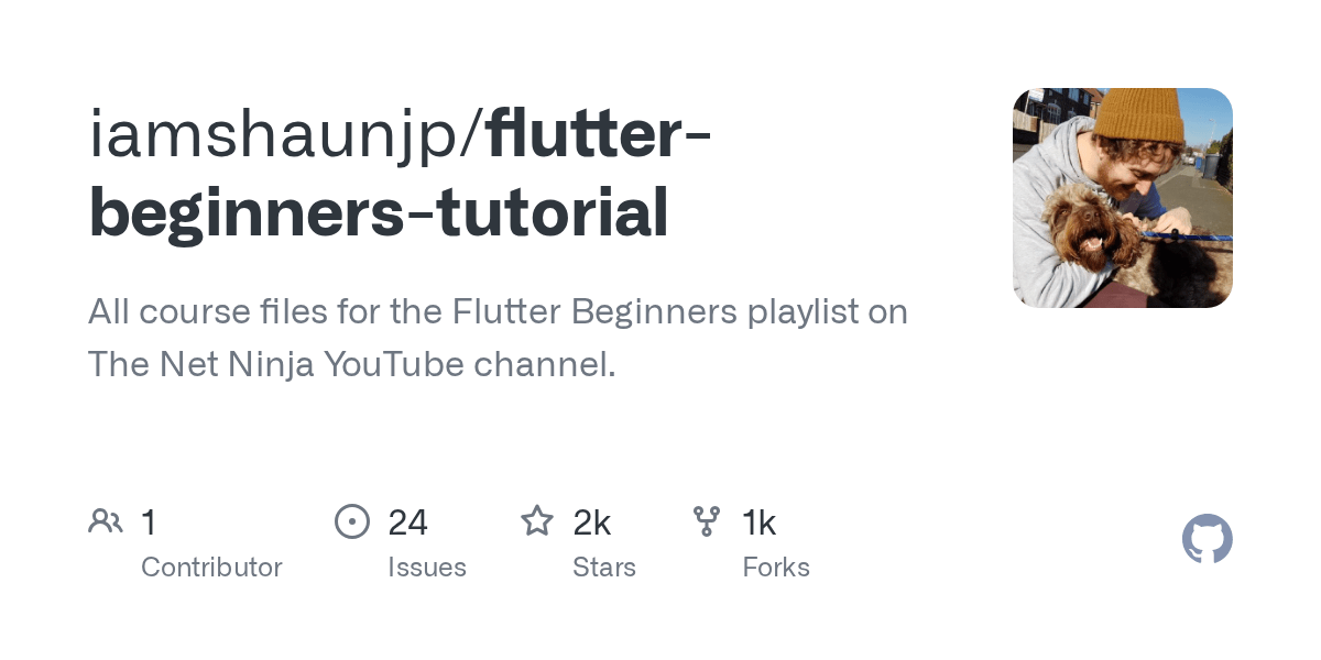 Pull requests · iamshaunjp/flutterbeginnerstutorial · GitHub