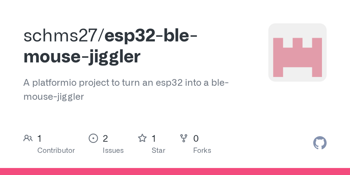 GitHub schms27/esp32blemousejiggler A platformio project to turn