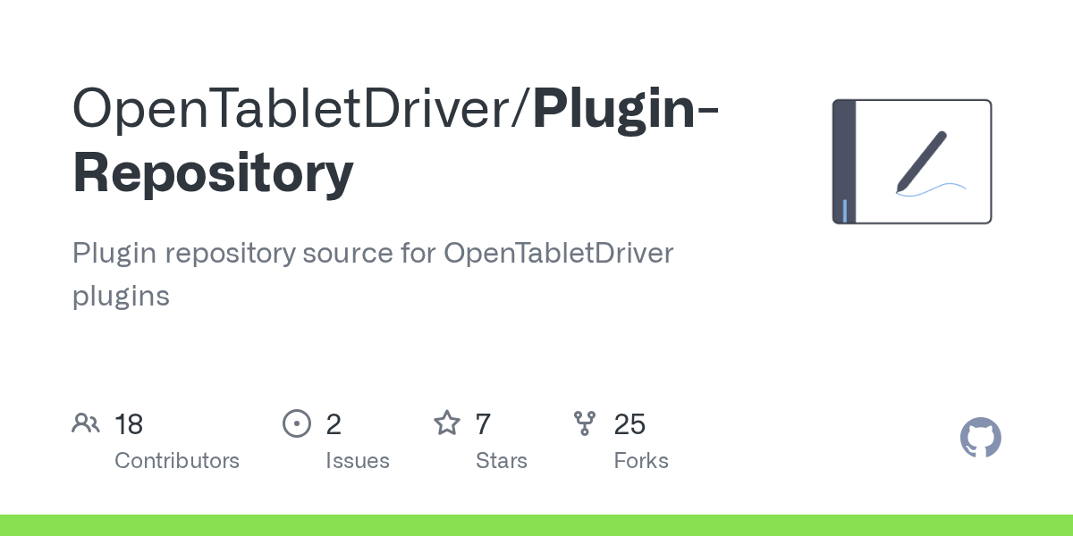 GitHub OpenTabletDriver/PluginRepository Plugin repository source