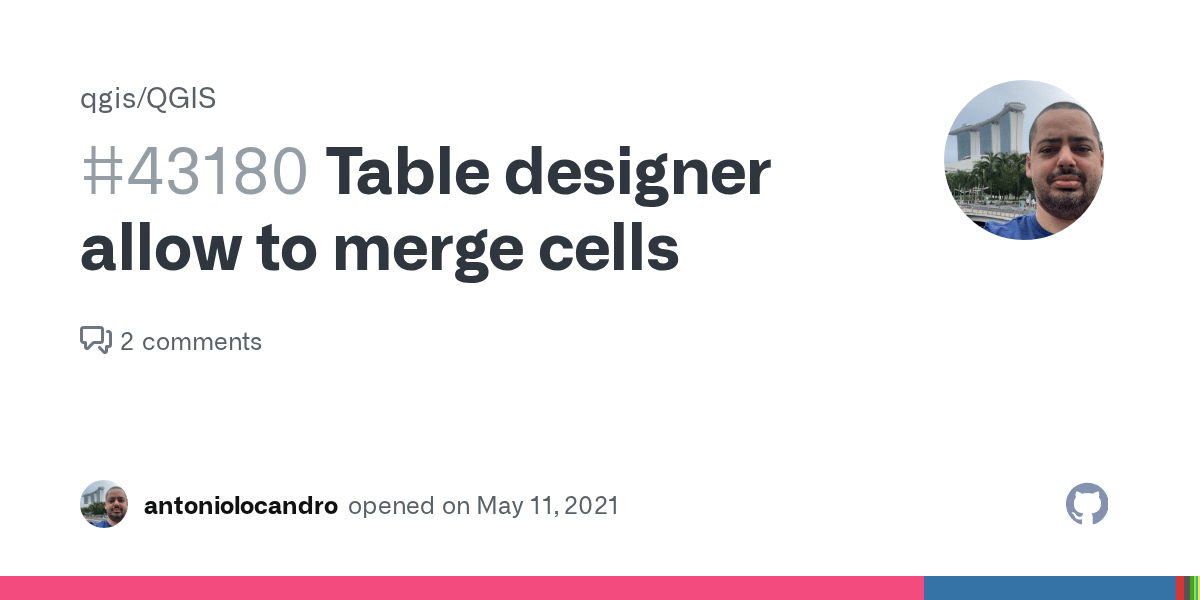 Table designer allow to merge cells · Issue 43180 · qgis/QGIS · GitHub