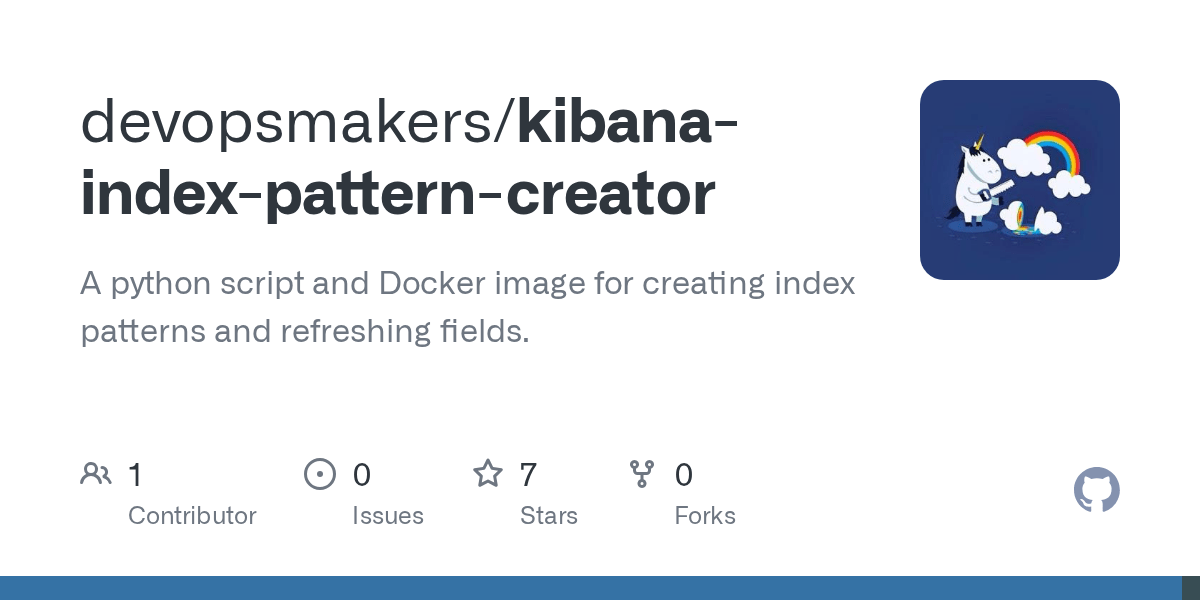 GitHub devopsmakers/kibanaindexpatterncreator A python script and