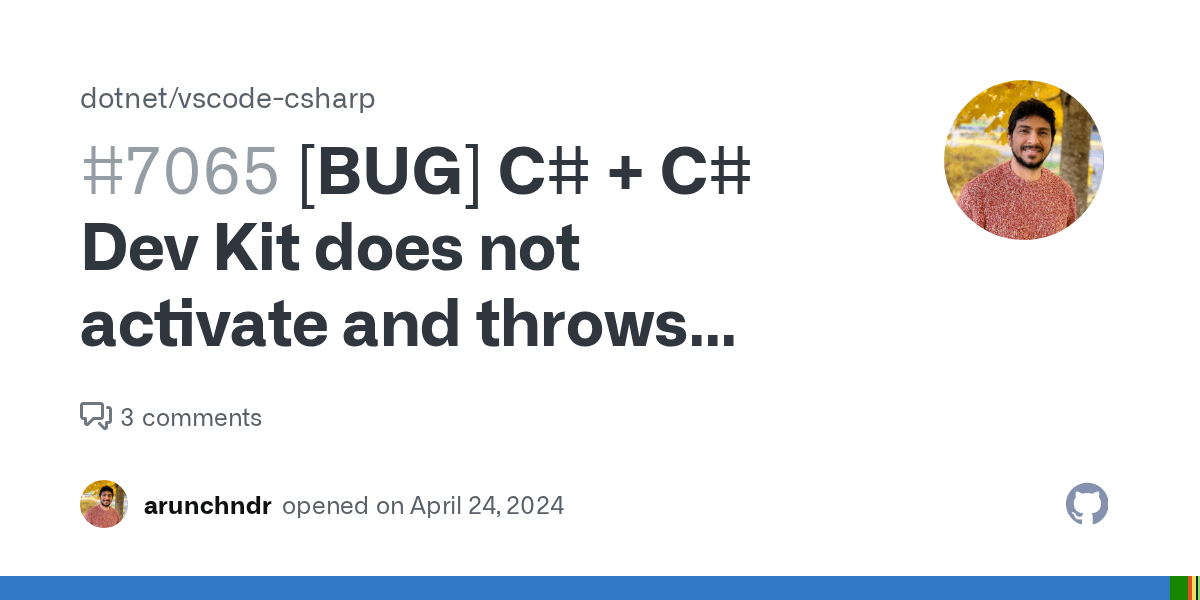 [BUG] C + C Dev Kit does not activate and throws exception · Issue