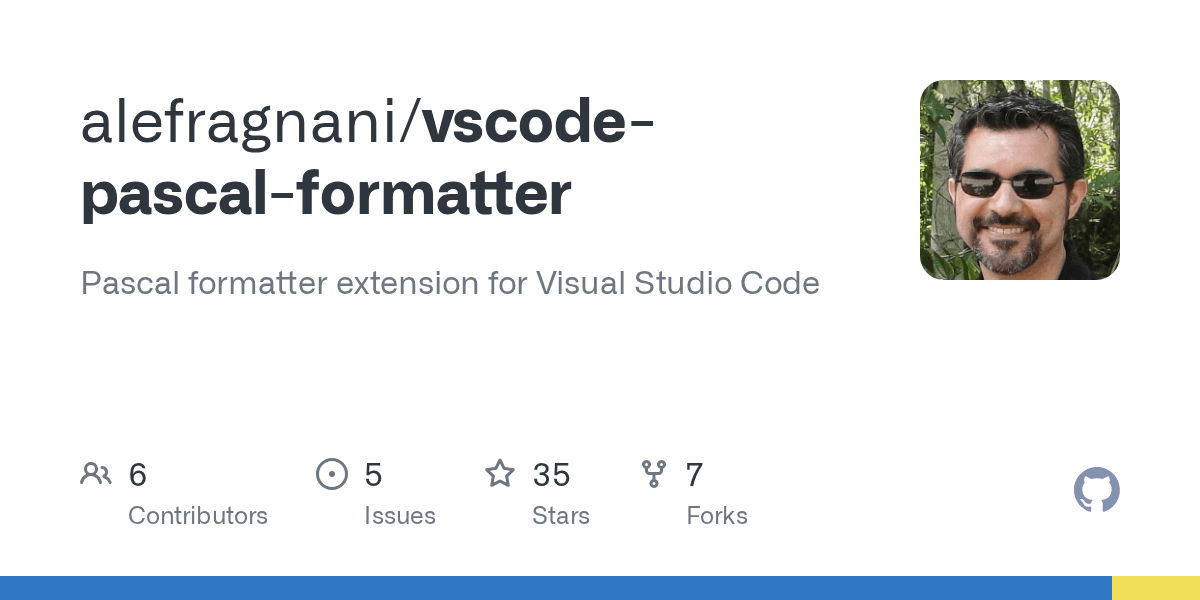 GitHub alefragnani/vscodepascalformatter Pascal