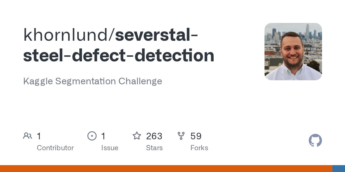 GitHub khornlund/severstalsteeldefectdetection Kaggle