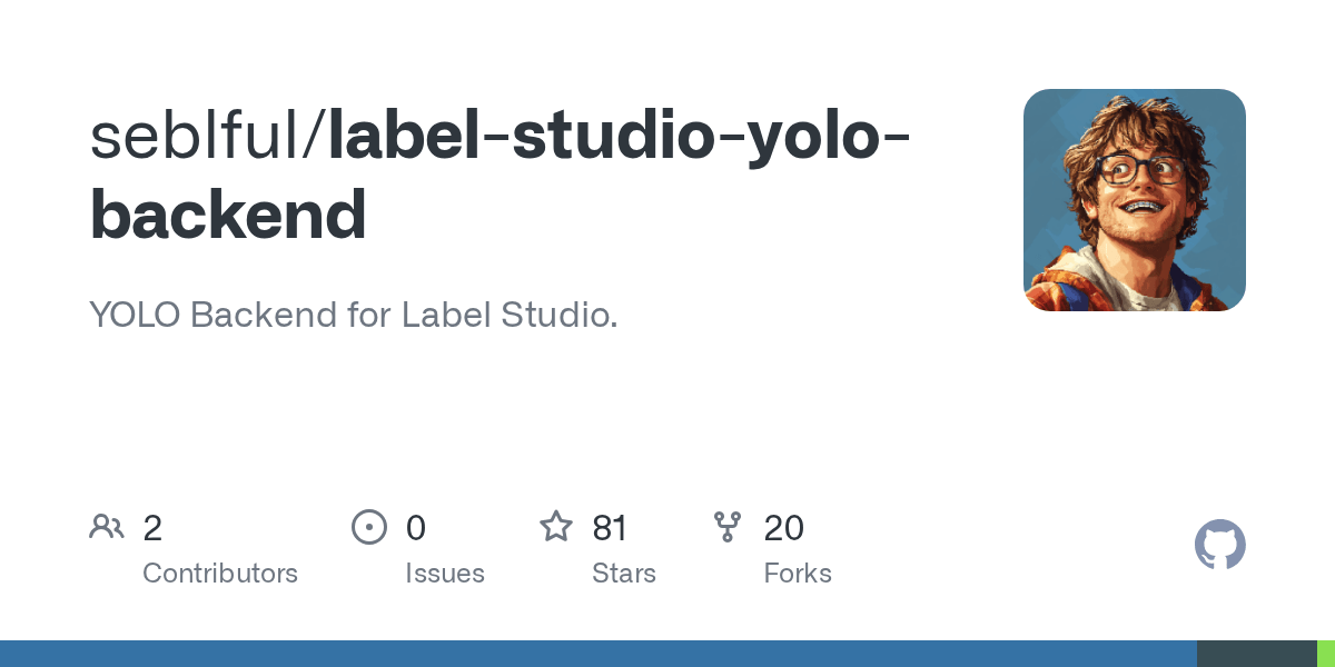 GitHub seblful/labelstudioyolov8backend ML backend for the Label