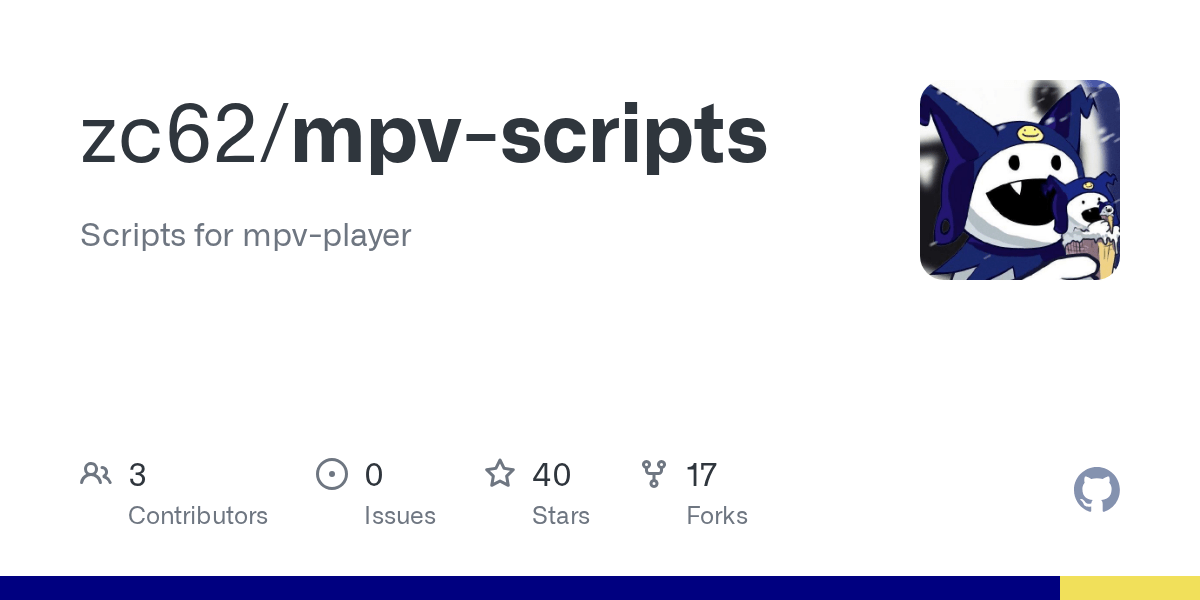 GitHub zc62/mpvscripts Scripts for mpvplayer