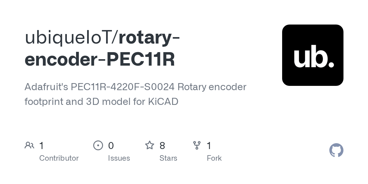 GitHub ubiqueIoT/rotaryencoderPEC11R Adafruit's PEC11R4220FS0024