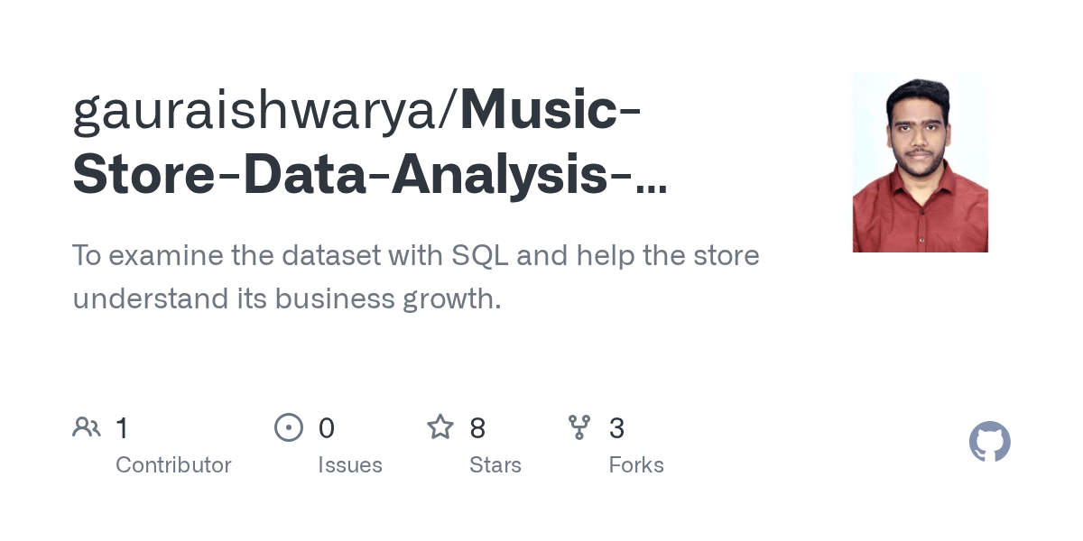 MusicStoreDataAnalysisProjectSQL/1) SQL Music Store Project.sql at