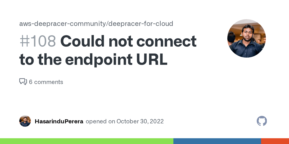 Could not connect to the endpoint URL · Issue 108 ·