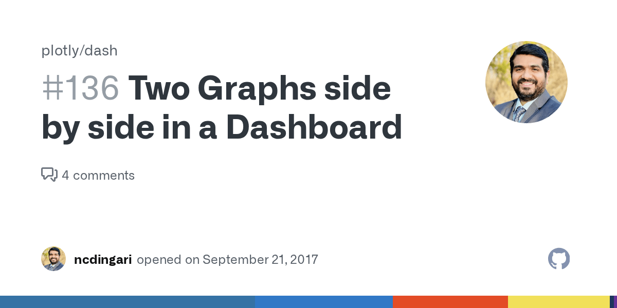 Two Graphs side by side in a Dashboard · Issue 136 · plotly/dash · GitHub