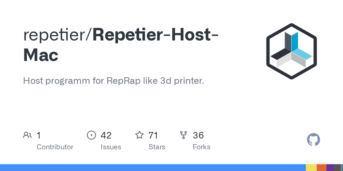 GitHub repetier/RepetierHostMac Host programm for RepRap like 3d