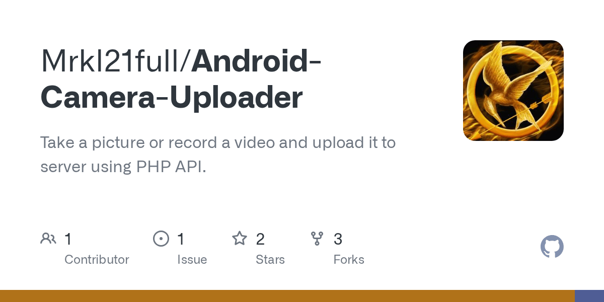 GitHub Mrkl21full/AndroidCameraUploader Take a picture or record a