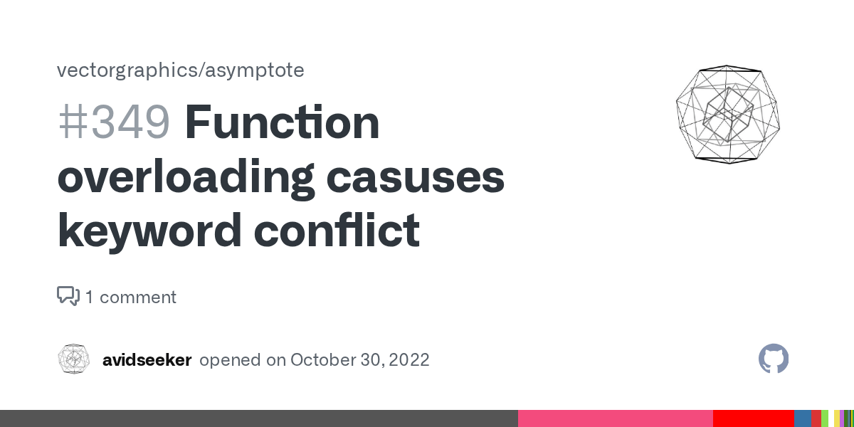 Function overloading casuses keyword conflict · Issue 349